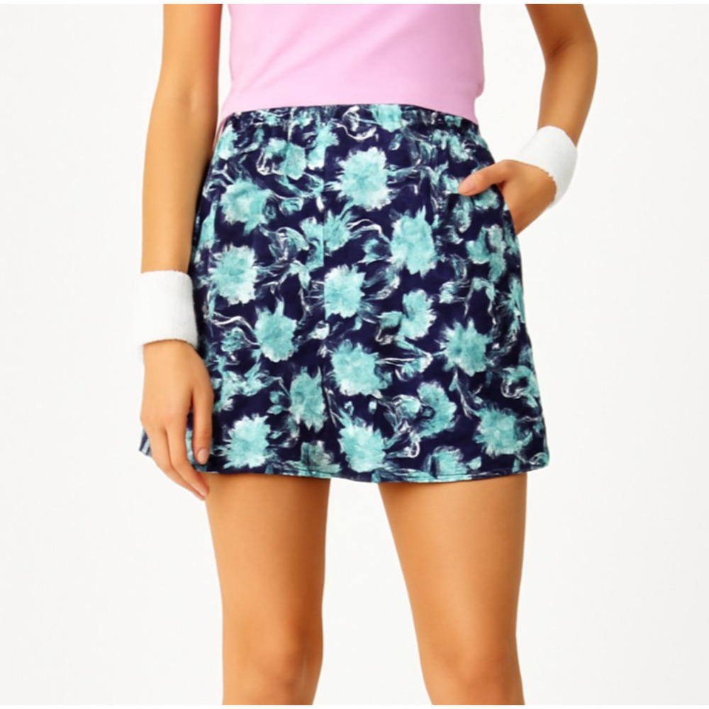 Tuckernuck Navy Aim 4 Way Stretch Skort with Back Pleats  Size L
